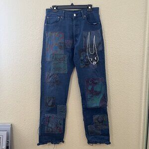 Levi's Barbie Ferreira Patchwork Jeans W34 x L32